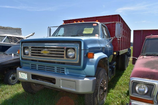 1973 Chevy C65 Grain Truck, 18' Omaha Steel Box &