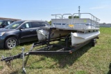 1986 Mirrocraft Pontoon, Mercury 35HP Outboard