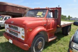1971 Chevy C50 Flatbed Truck, Single Axle, 350