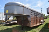 1994 CM 24' Gooseneck Livestock Trailer,Tandem Axs