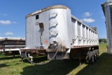 1977 City End Dump Trailer, 26', Aluminum, Tri-Axle With Air Pusher, Silage/Grain End Gate
