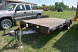 2016 Diamond C Model 7GTF Flatbed Trailer, 16' Plu