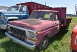 1978 Ford F350 Dually Truck, 9' Contractors Box &