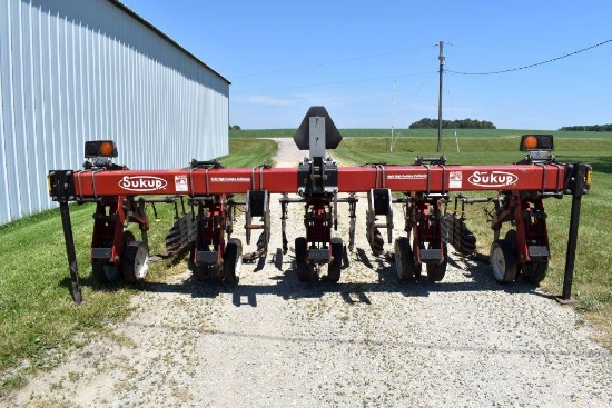 Sukup 9400 High Residue Cultivator, 3 Pt., 4 Row 38", Press Wheels, Shields