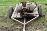 PTO Powered Air Compressor on 2 Wheel Cart
