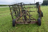 7 Section Coil Tine Drag on Cart