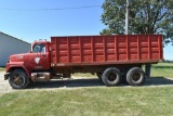 1968 International Fleet Star 2010A Tandem Grain Truck, 19' Steel Box and Hoist, 900-20 Tires