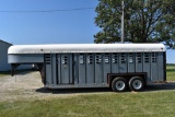 1988 Kiefer 20'x6' Gooseneck Livestock Trailer