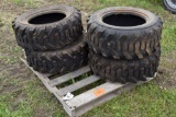 (4) 10x16.5 Skid Loader tires
