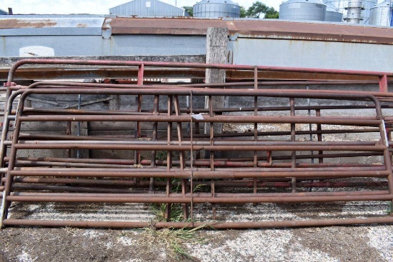 (5) Livestock Gates, Assorted Sizes 11.5', 15.5', 13', 17.5', 17.5', Some Rusted And Repaired