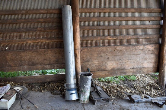 Silo Filler Pipe, Welded Sickle Section Kennel Cracking Filler Pipe, Silo Diverter