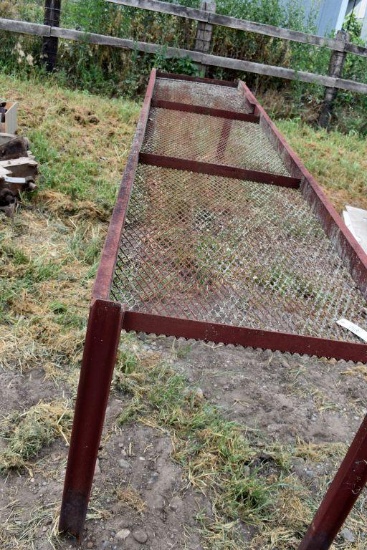 13' Long x 32'' Wide x 3' Tall Shop Built Metal Grated Bench