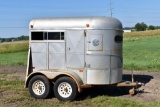 1995 W/W Livestock Trailer, Tandem Axle, Bumper Hitch, 10' x 58