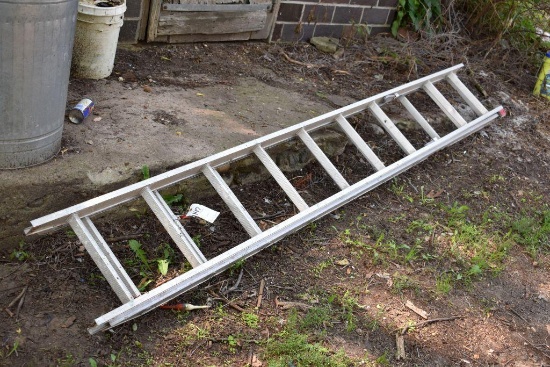 Aluminum 20' total length extension ladder