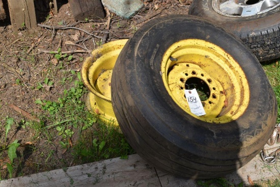 11L-14 Implement Tire on 6 Bolt JD rim and damaged 6 bolt rim