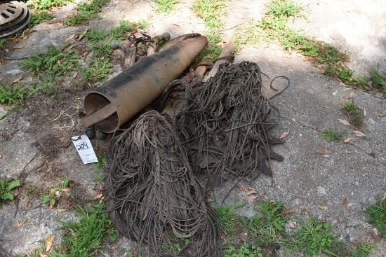 Horse Shoes, fly nets, and plant setter