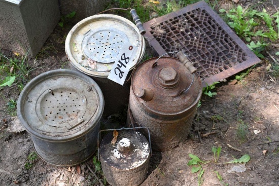 Minow Buckets, small cans and register