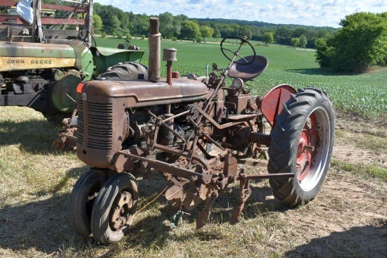 Farmall Super C, NF, 11.2x36 Tires, with Cultivator, Front Wheel Weights, Fast Hitch, Motor Free,