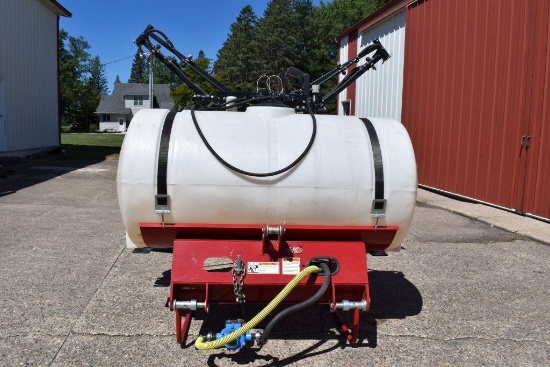 Demco 3 Pt. 200 Gallon Crop Sprayer, 31.5 Cross Fold Booms, PTO Pump Monitor, Looks New