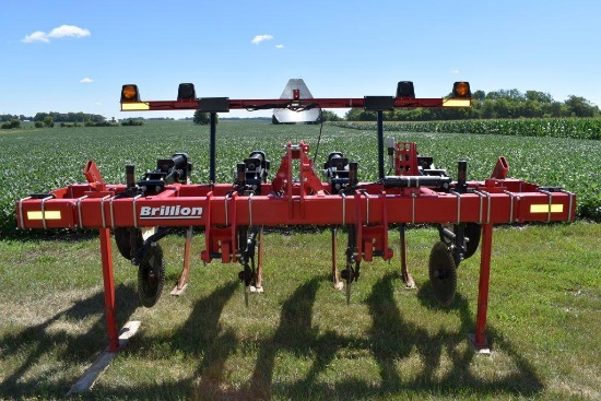 Brillion ZP4302 Zone Commander, 3 Pt. In Line Ripper, 4 Shank, HD Coulters, Gauge Wheels, Great
