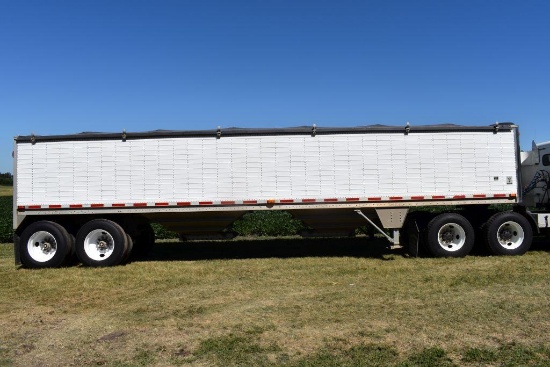 2002 Wilson Model DWH-400 Hopper Grain Trailer, 36'x66"x96", 24.5 Tires, Ag Hoppers, Shurco Electric
