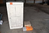 Vintage Cabinet with Contents, Clay Target, Target Thrower