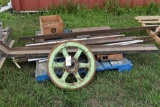 Pallet of Iron, Cast Iron Fly Wheel