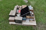 Organizing Bins with Contents, Tool Boxes, Tap and Die Set, Timing Light, Landscaping Fabric, Drill