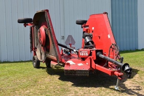 Bush Hog 1815 15' Bat Wing Mower, Front and Rear Chains, 540 PTO, Excellent Condition, 24-7.7R10