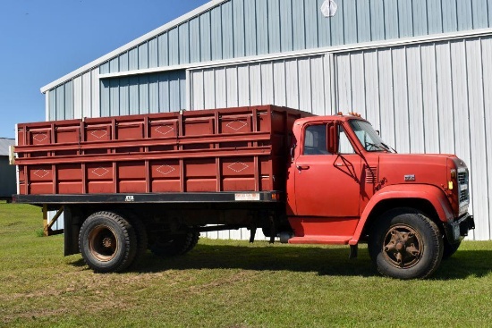 1968 Chevy C70 Single Axle Grain Truck, 401 Gas, V6, 5x2 Speed Transmission, 142,777 Miles Showing