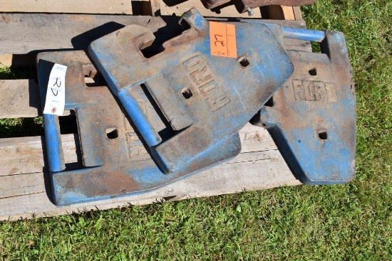 (3) Ford Suitcase Weights
