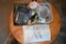 Assortment of Crafting Supplies Including: Hot Glue Guns, Writing Utensils, Screws, Scissors and