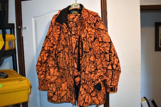 Cabela's Sz XL Reg Blaze Orange Jackets, Bib Insulated Coveralls