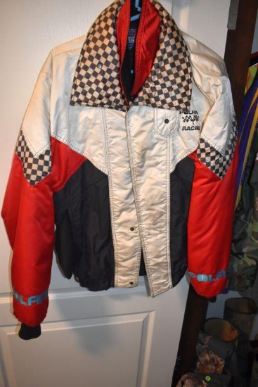 Large Assortment of Camo Long Sleeve Shirts, Polaris Racing Coat with Matching Pants