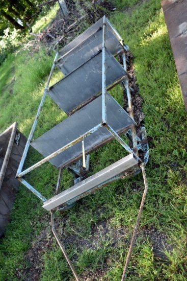 Metal Pull Type Cart on Skis