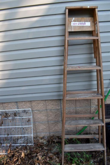 Werner 6' Wooden Step Ladder