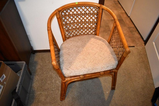 Wicker Chair with Cushion