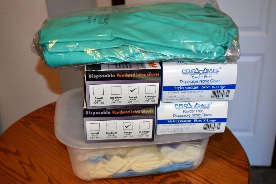 Assortment of Disposable Gloves