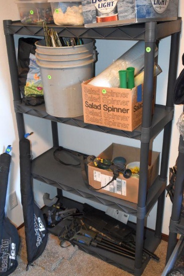 4 Shelf Plastic Shelving