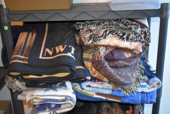 NWTF Rug, Assorted Blankets