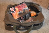 Duffel Bag Containing: Hand Warmers, Other Hunting Accessories