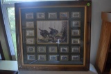 Framed Wild Turkey Stamp Collection