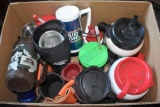 Large Assortment of Mugs, Can Koozies