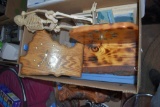 (2) Clocks, Many Woodcraft Construction Kits, Dymo 1610 Label Maker