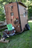 4'x8' Single Axle Ice House, Crank Drop Down, LP Heater, No Title