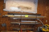 Assorted Steel on Wall Rack