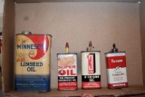Linseed and Household Oil Cans
