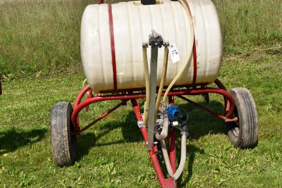 200 Gallon Pull Type Crop Sprayer, 540PTO Pump, 20' Booms, unknown pump condition