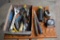 Channel Lock, Pliers, Crescent Wrench, Level, Hammer
