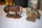 Horse Riding Tabletop Stand Decoration, Horse Tabletop Stand Decoration